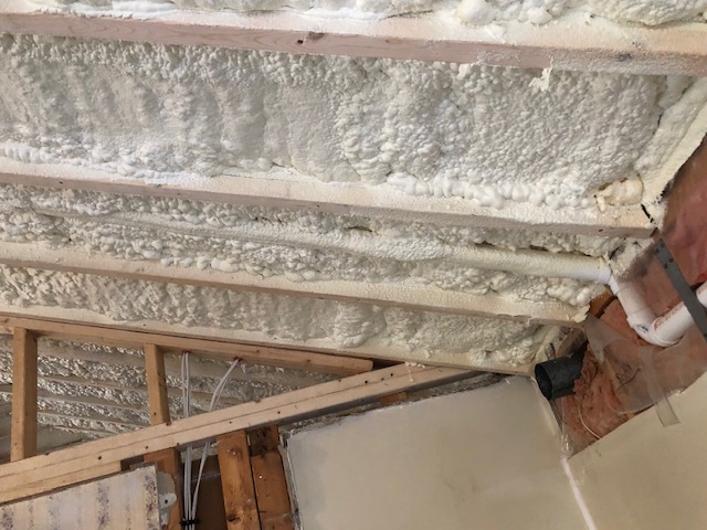 Spray Foam Insulation In Eaves Of Church Attic